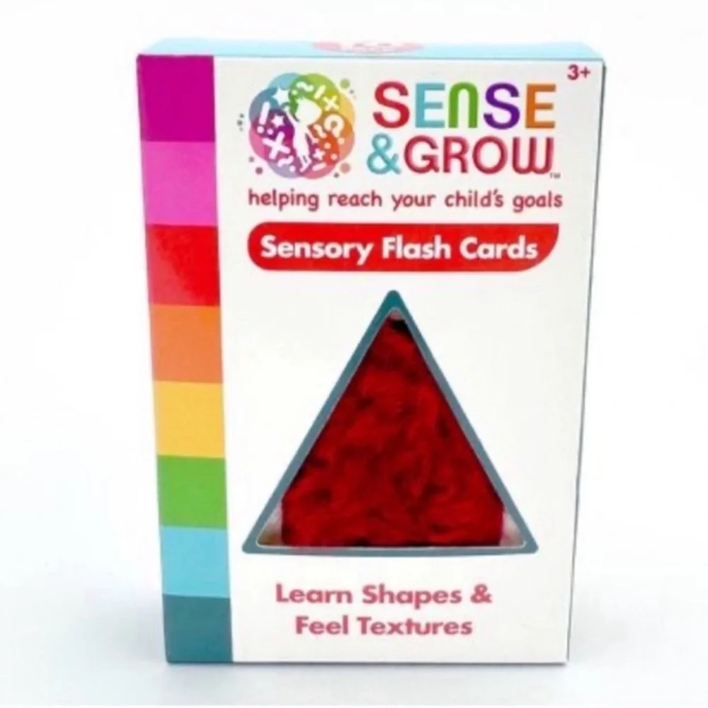 New! 2 Sets Cards 10 Sight Words & Sentences & 10 Shape & Feel Texture